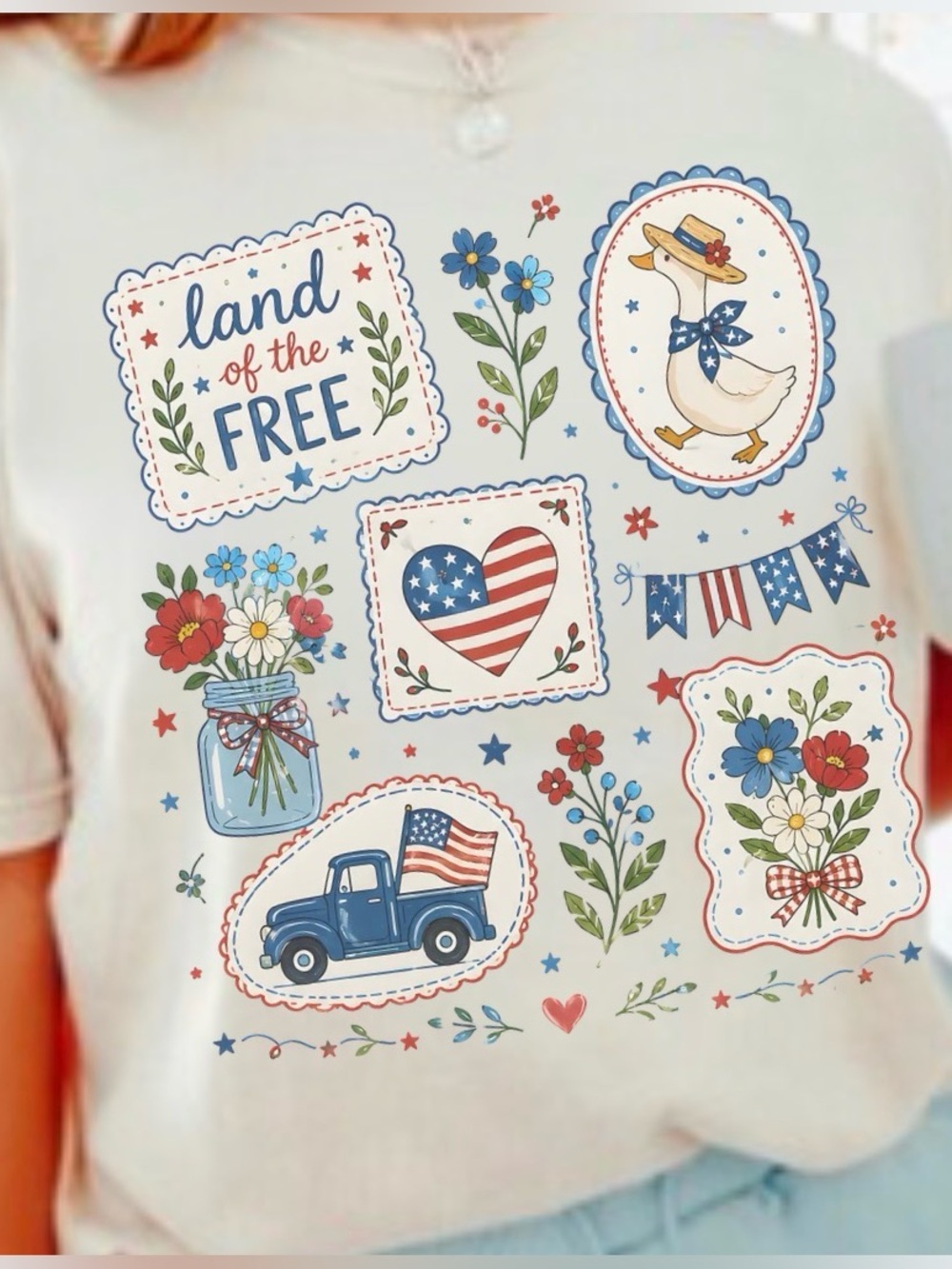 NEW Comfort Colors America Graphic Tee, Oversized Shirt
